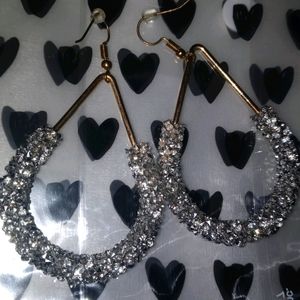 Silver Crystal Collection earrings